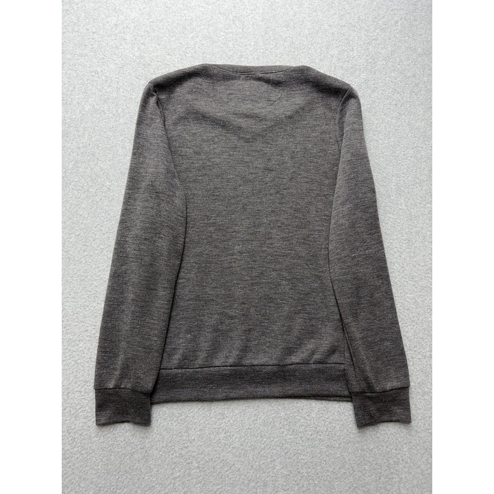 Mizzen+Main Sweater Mens Medium Gray V Neck Pullover Trim Fit Made USA‎ Stretch - Picture 6 of 7